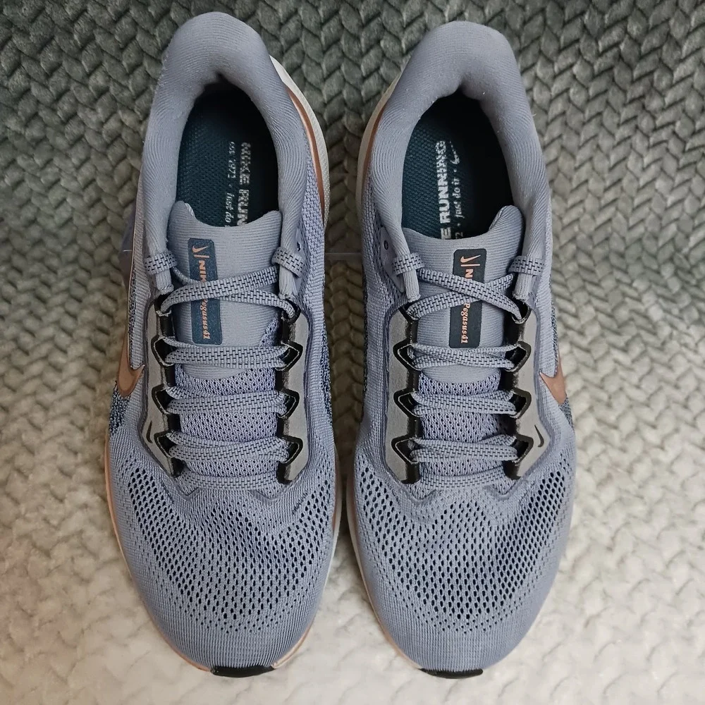 Nike Air Zoom Pegasus 41 Women's Walking Running Shoes Navy Red Bronze Size 8.5